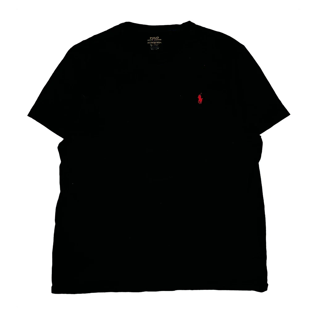 Polo By Ralph Lauren T-Shirt - 2XL Black Cotton