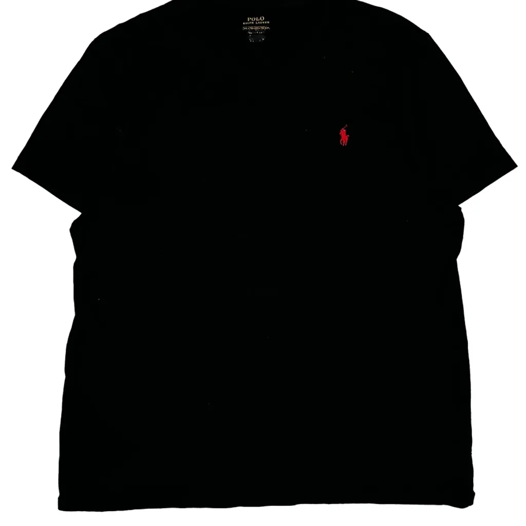 Polo By Ralph Lauren T-Shirt - 2XL Black Cotton - Image 5