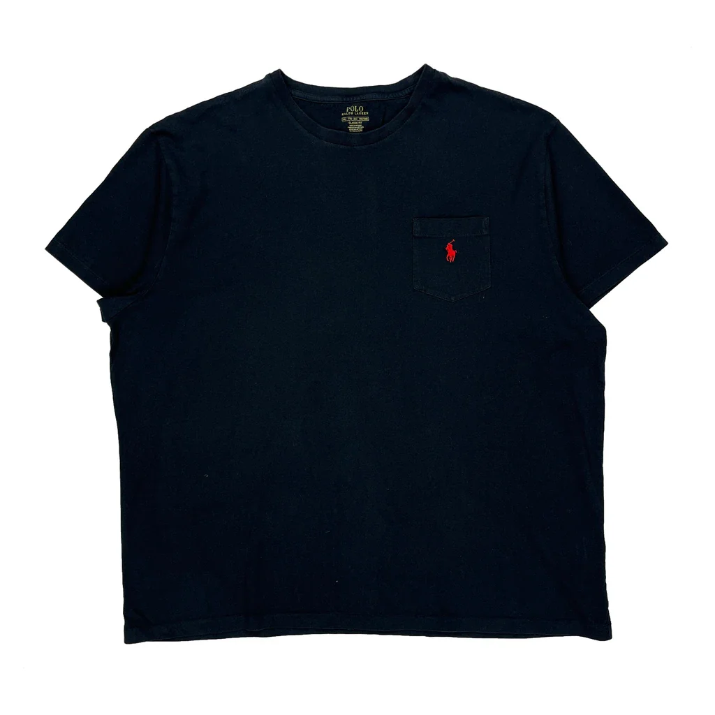 Polo By Ralph Lauren T-Shirt - 2XL Black Cotton