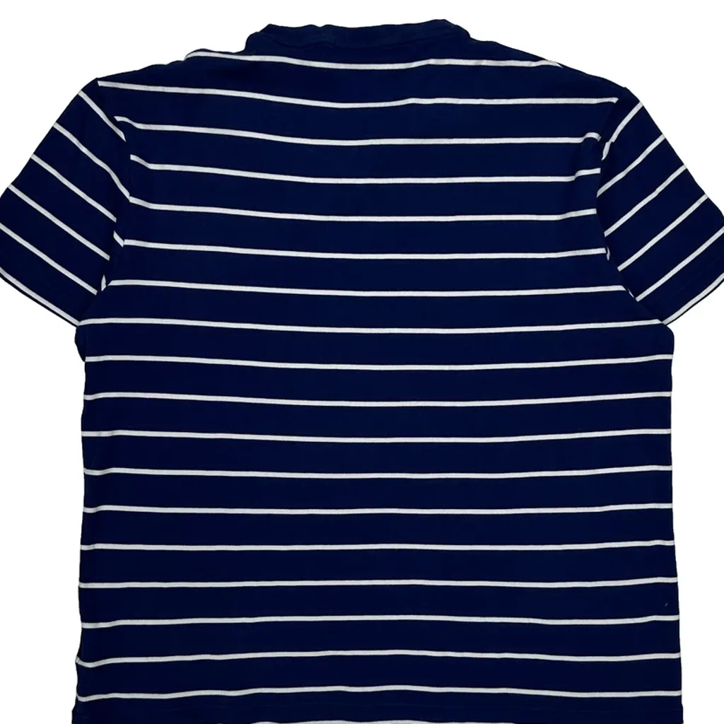 Polo By Ralph Lauren Striped T-Shirt - Large Blue Cotton - Image 6