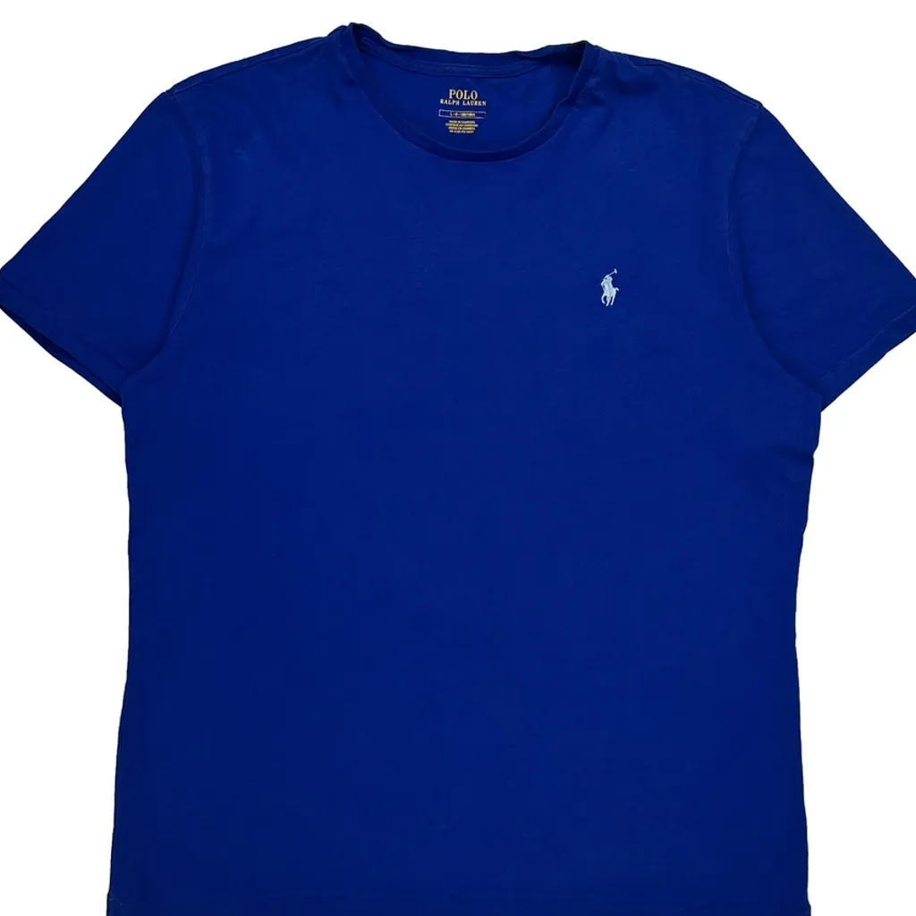 Polo By Ralph Lauren T-Shirt - Large Blue Cotton - Image 5