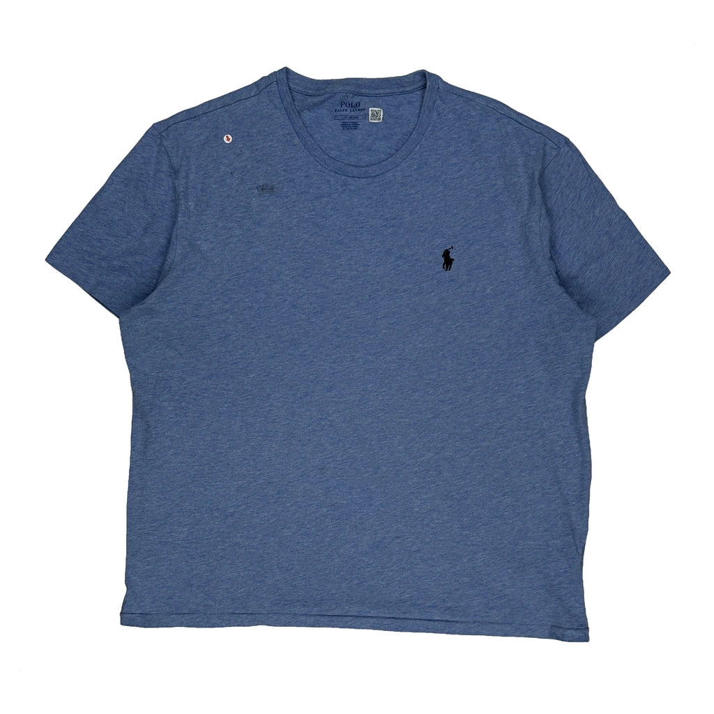 Polo By Ralph Lauren T-Shirt - Large Blue Cotton