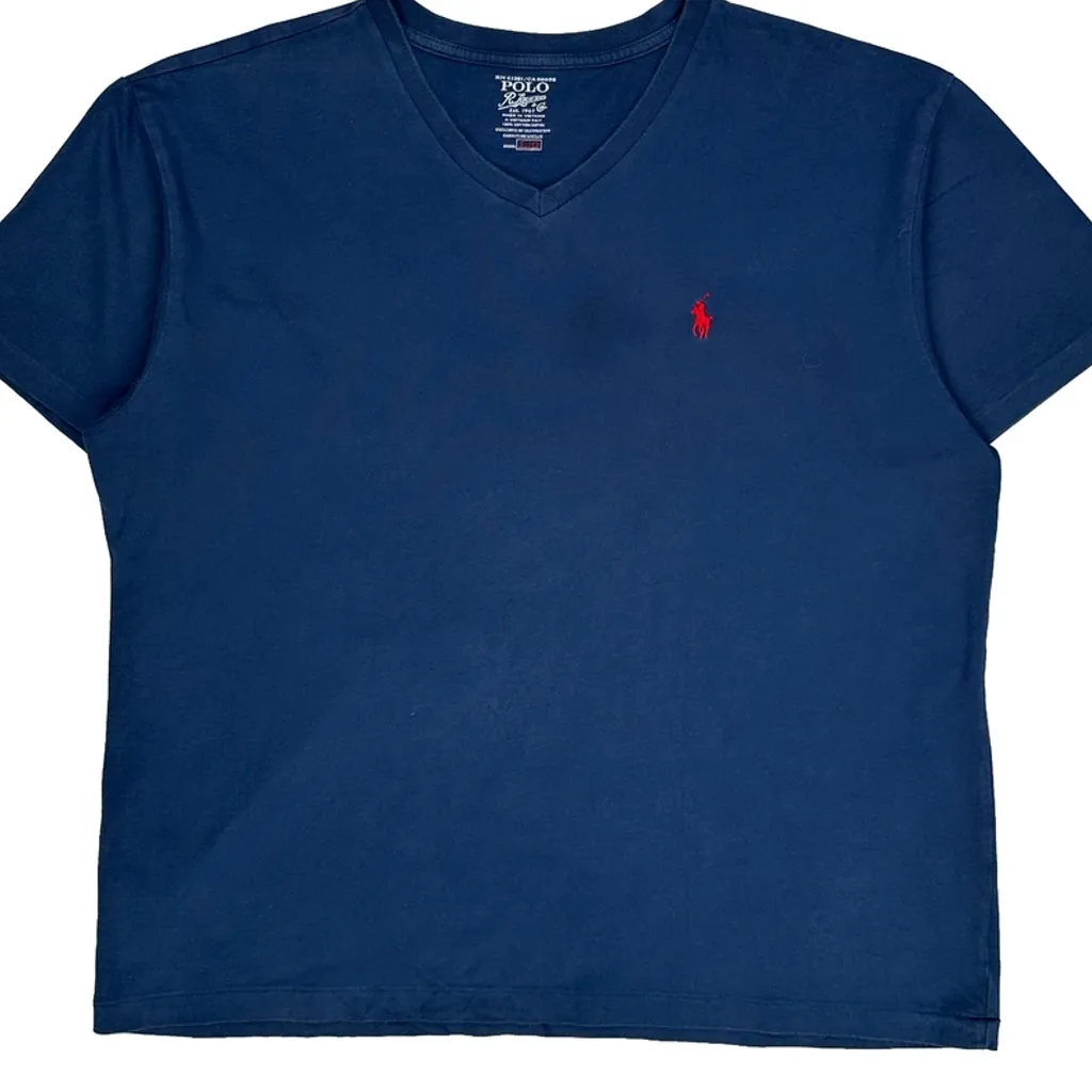 Polo By Ralph Lauren T-Shirt - Large Blue Cotton - Image 4