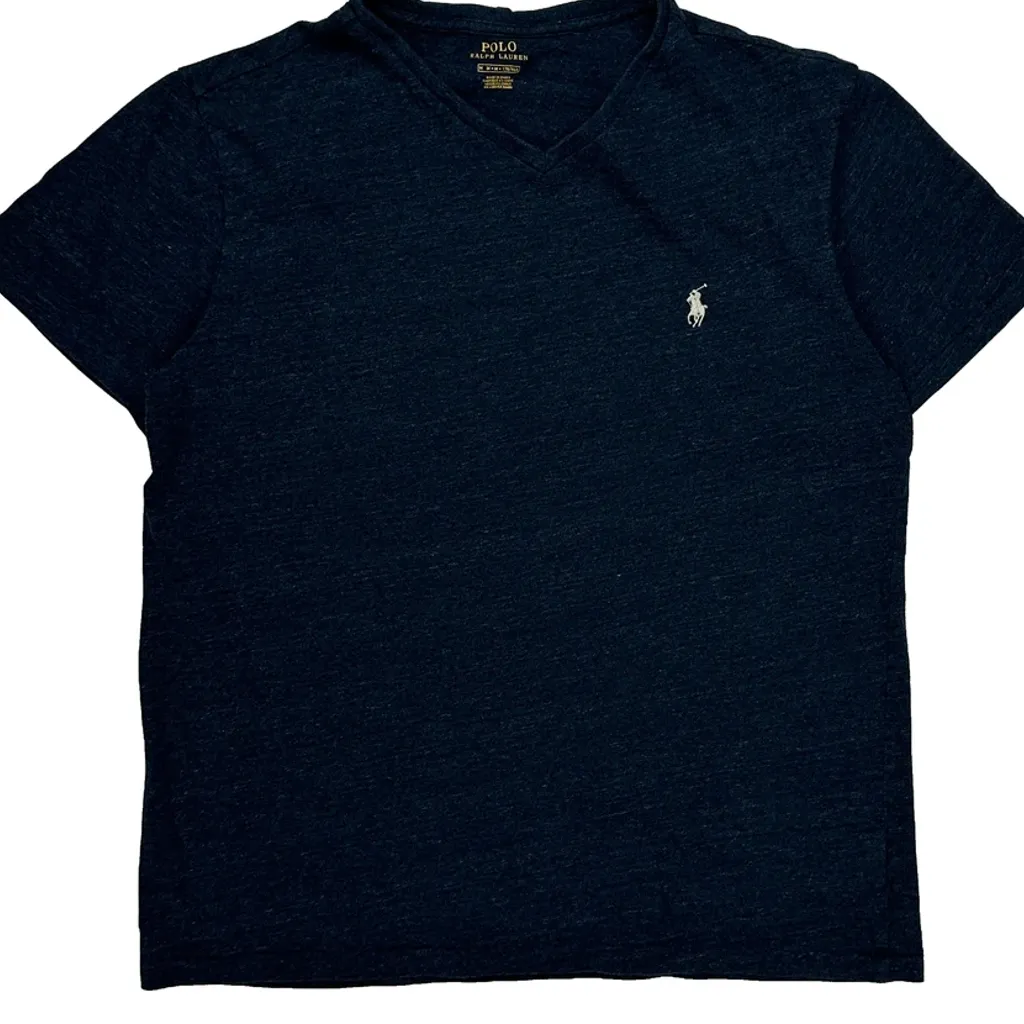 Polo By Ralph Lauren T-Shirt - Medium Blue Cotton - Image 4