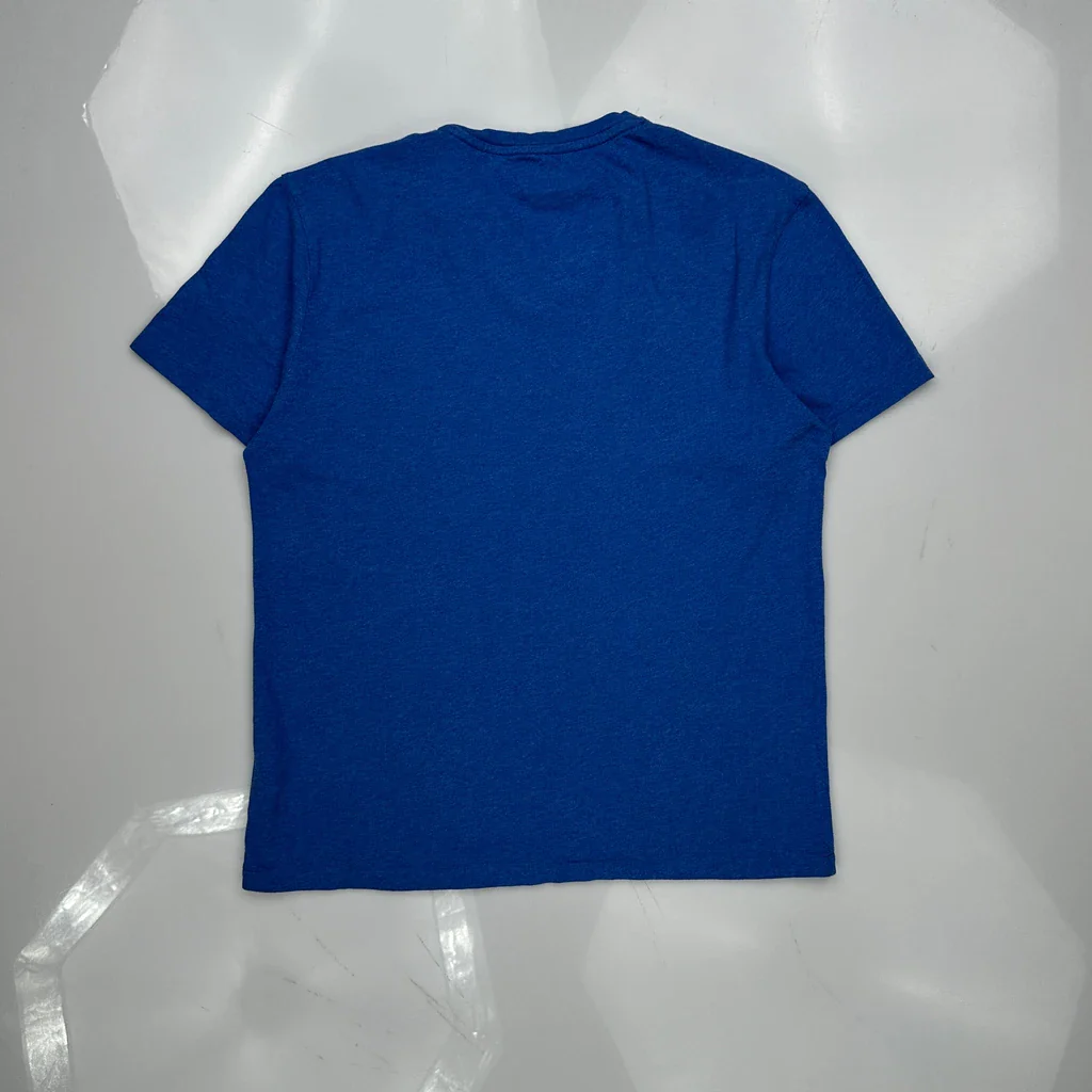 Polo By Ralph Lauren T-Shirt - Medium Blue Cotton - Image 4