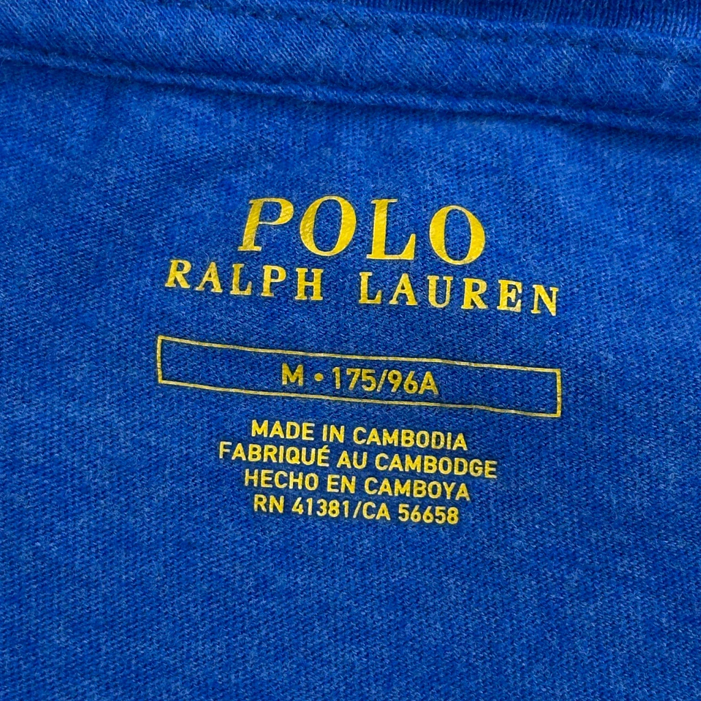 Polo By Ralph Lauren T-Shirt - Medium Blue Cotton - Image 5