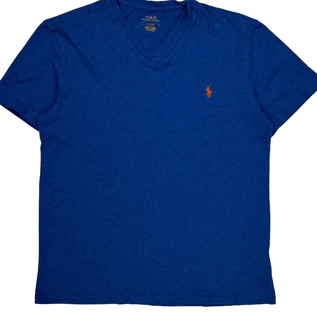 Polo By Ralph Lauren T-Shirt - Medium Blue Cotton - Image 6