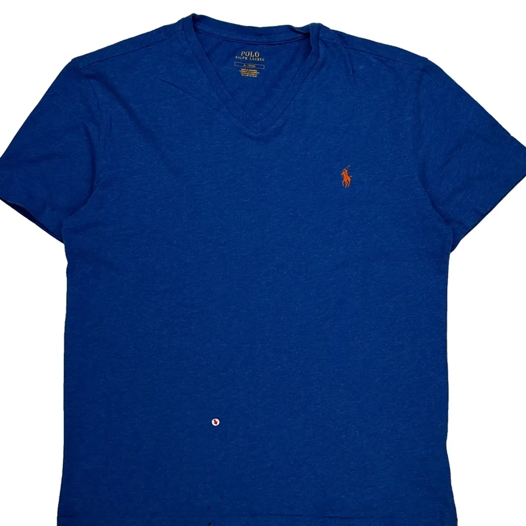 Polo By Ralph Lauren T-Shirt - Medium Blue Cotton - Image 9
