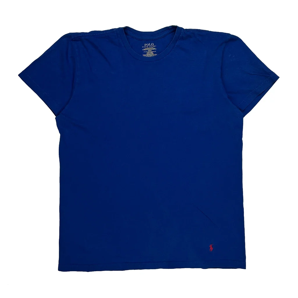 Polo By Ralph Lauren T-Shirt - Medium Blue Cotton