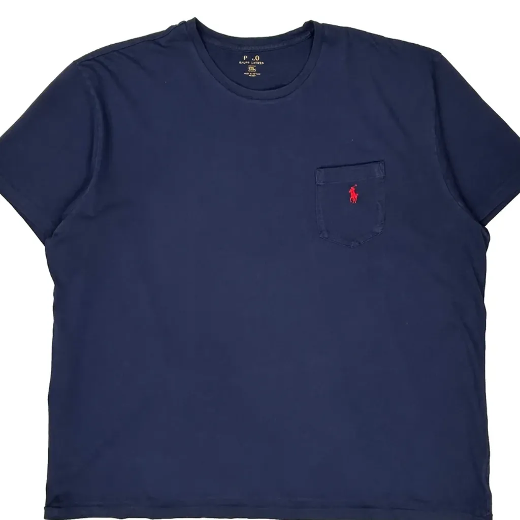 Polo By Ralph Lauren T-Shirt - 2XL Blue Cotton - Image 4
