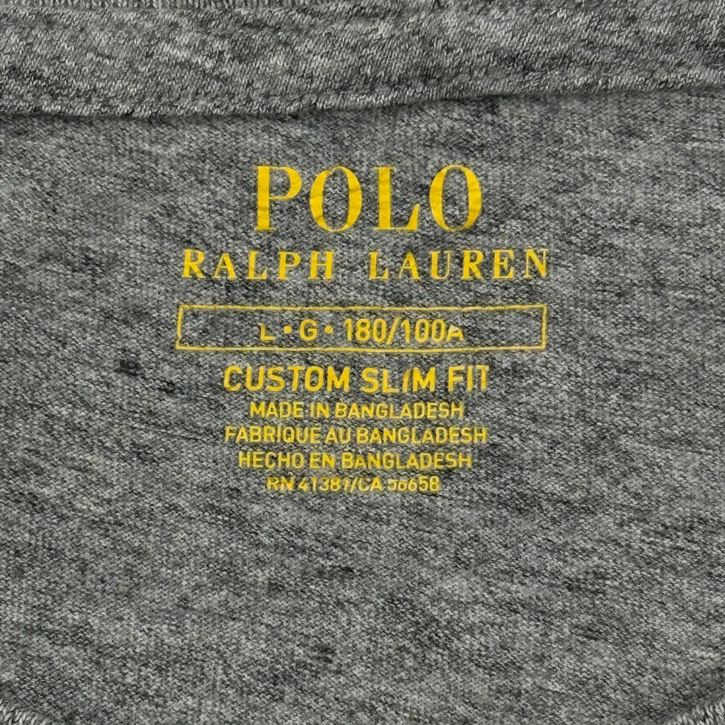 Polo By Ralph Lauren Slim Fit T-Shirt - Large Grey Cotton - Image 3
