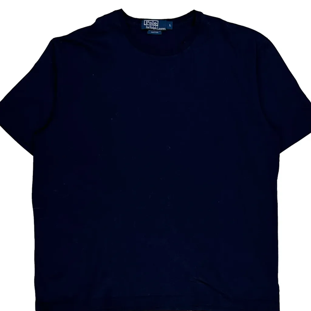 Polo By Ralph Lauren T-Shirt - Large Navy Cotton - Image 4