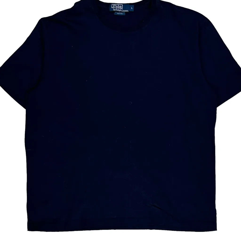 Polo By Ralph Lauren T-Shirt - Large Navy Cotton - Image 5