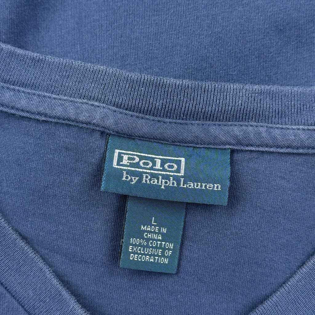 Polo By Ralph Lauren T-Shirt - Large Navy Cotton - Image 3