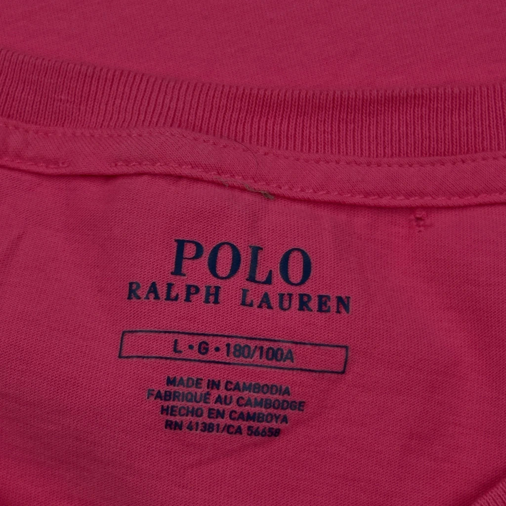 Polo By Ralph Lauren T-Shirt - Large Pink Cotton - Image 3