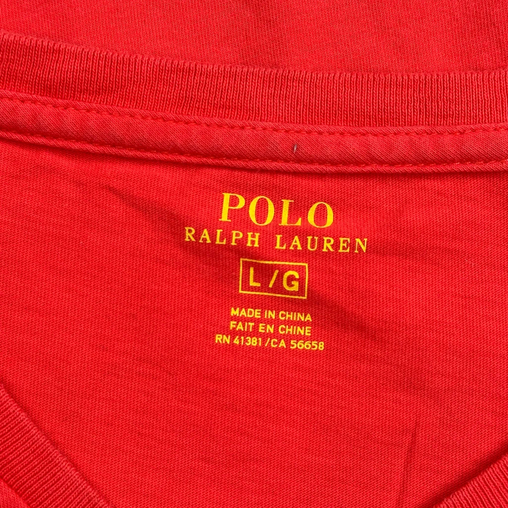 Polo By Ralph Lauren T-Shirt - Large Red Cotton - Image 3