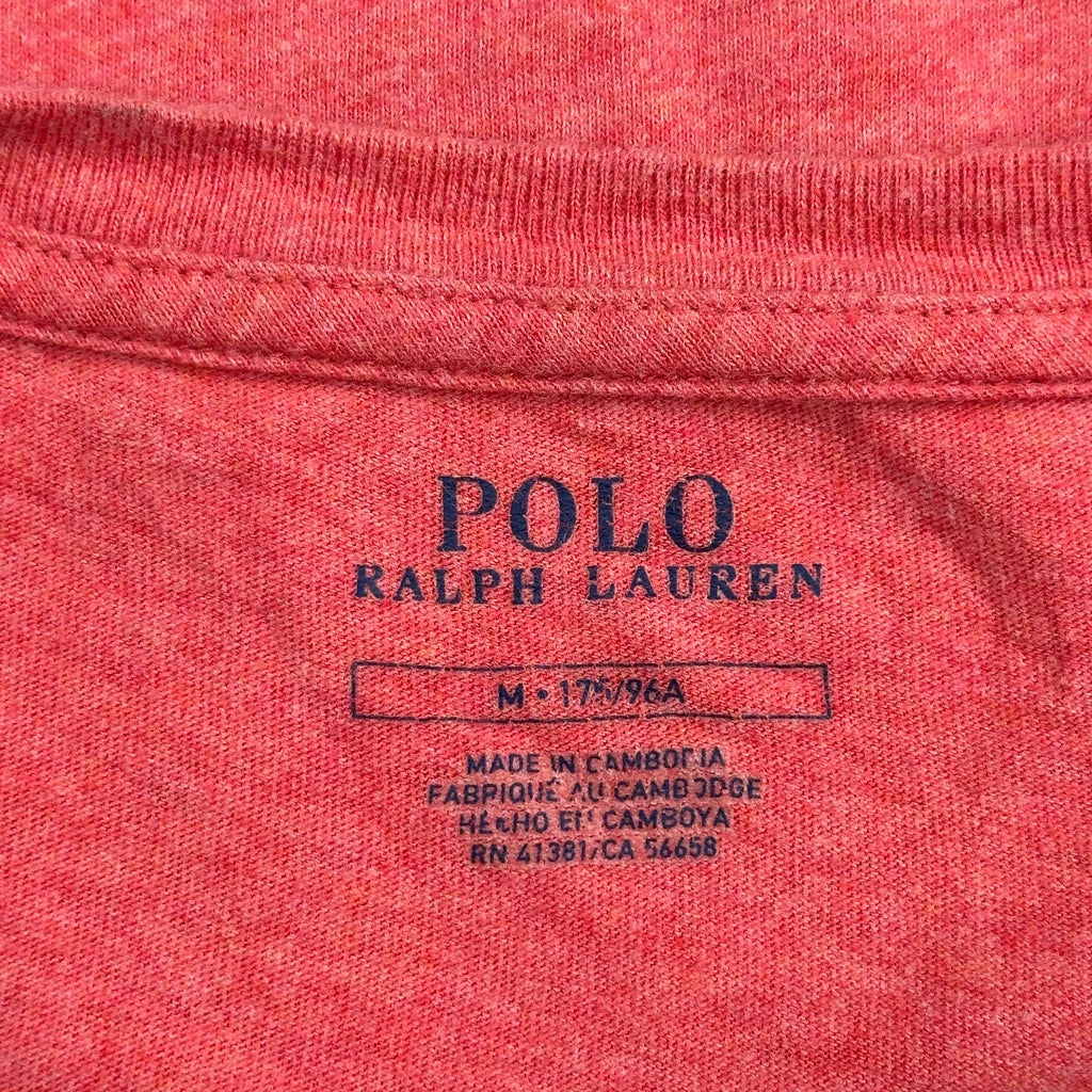 Polo By Ralph Lauren T-Shirt - Medium Red Cotton - Image 5