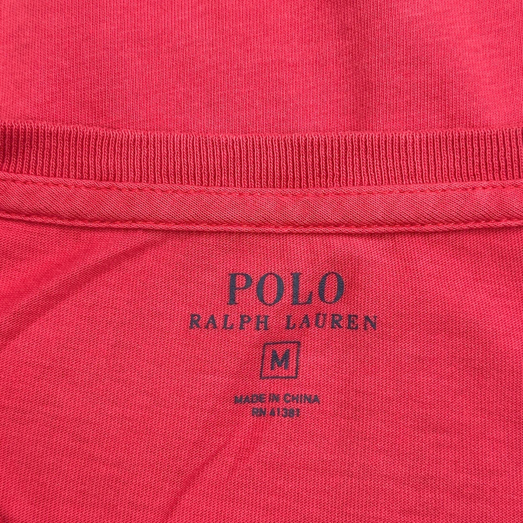 Polo By Ralph Lauren T-Shirt - Medium Red Cotton - Image 3