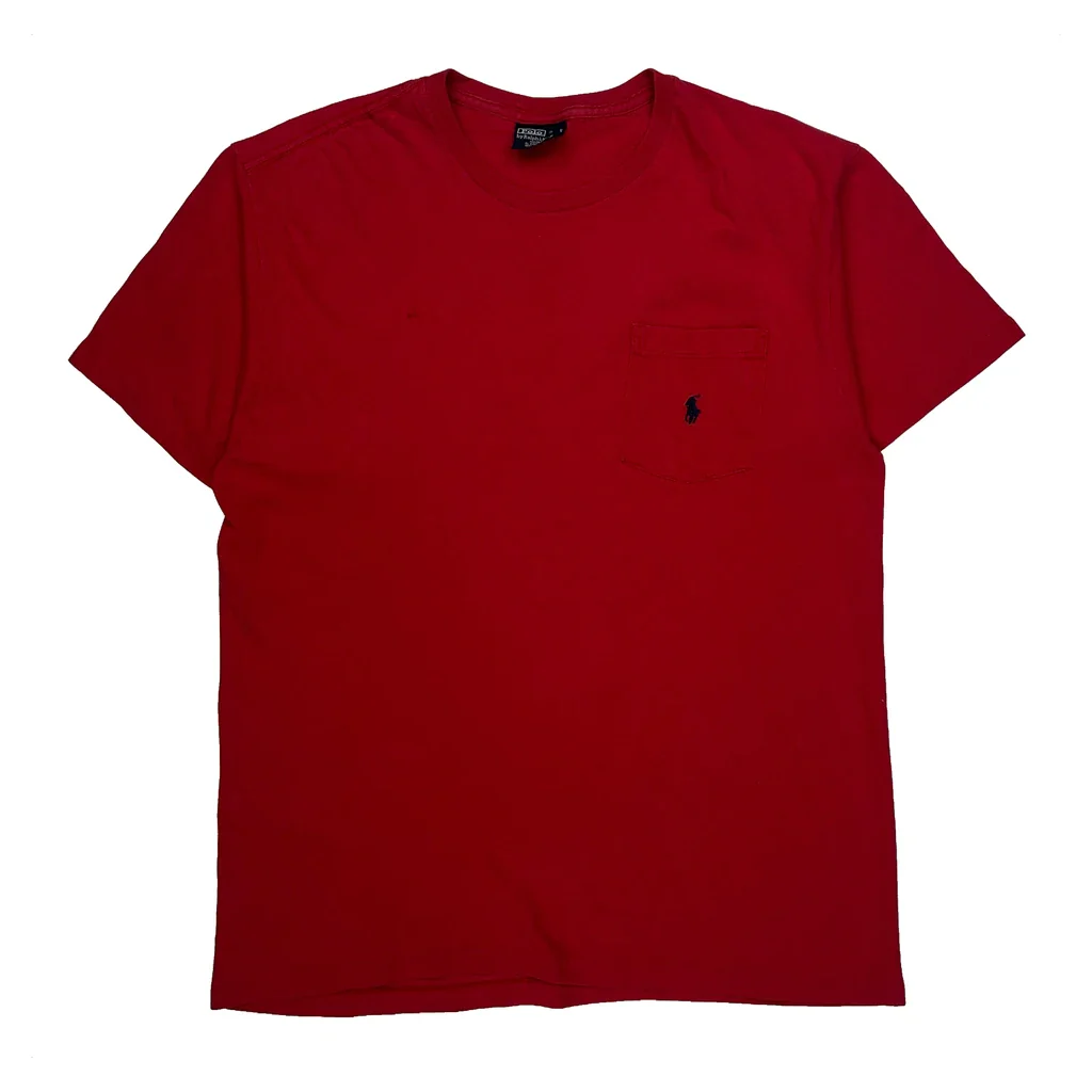 Polo By Ralph Lauren T-Shirt - Small Red Cotton
