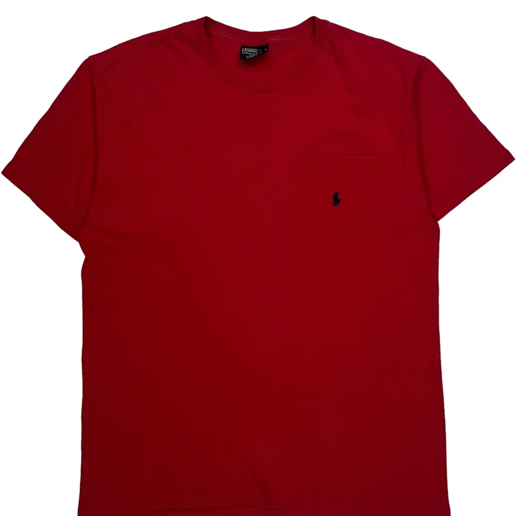 Polo By Ralph Lauren T-Shirt - Small Red Cotton - Image 5