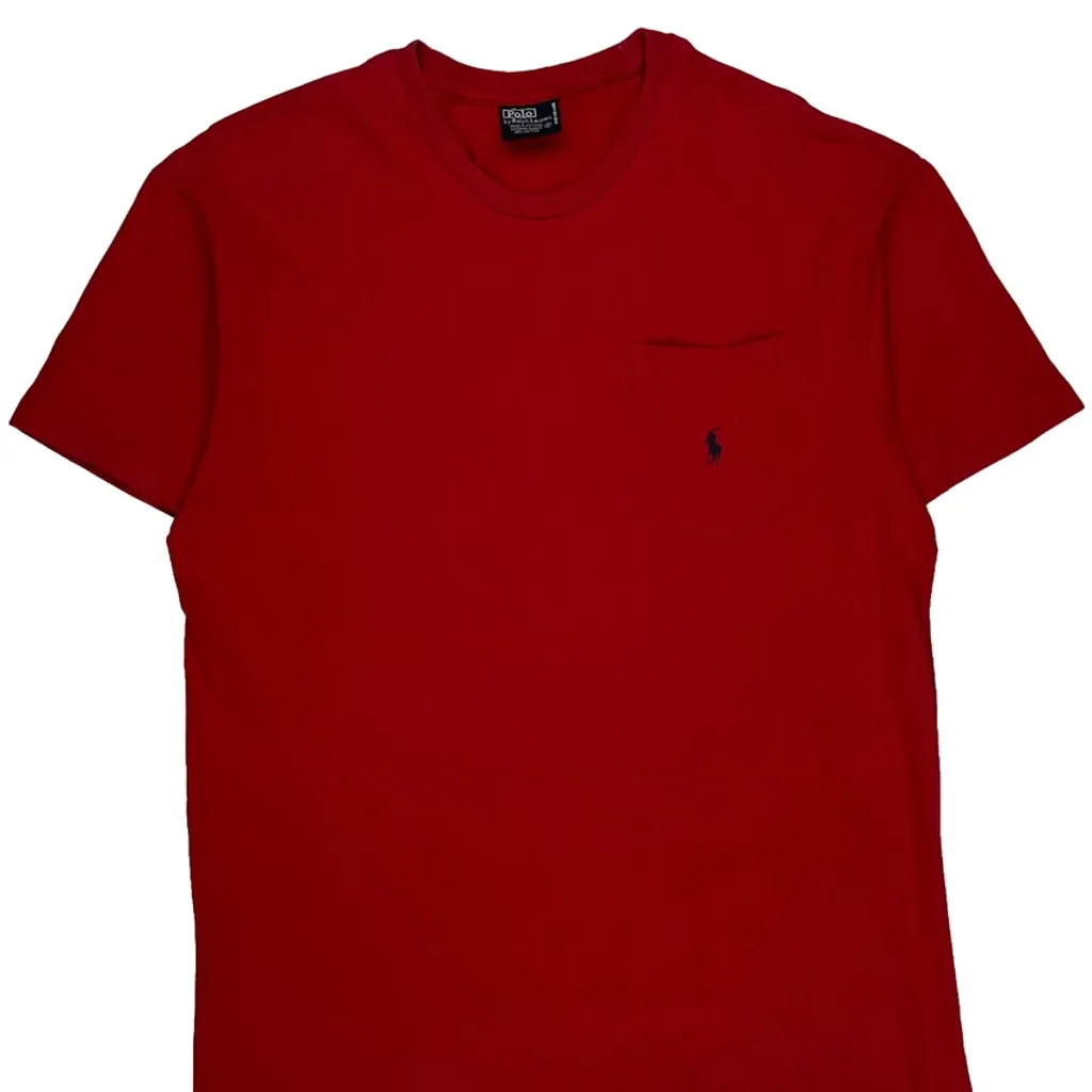 Polo By Ralph Lauren T-Shirt - Small Red Cotton - Image 4