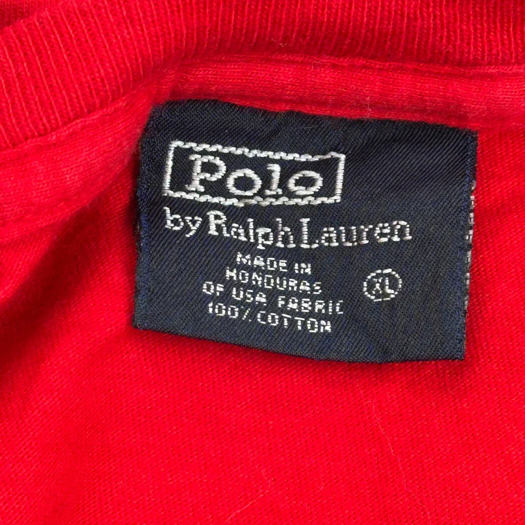 Polo By Ralph Lauren T-Shirt - XL Red Cotton - Image 4