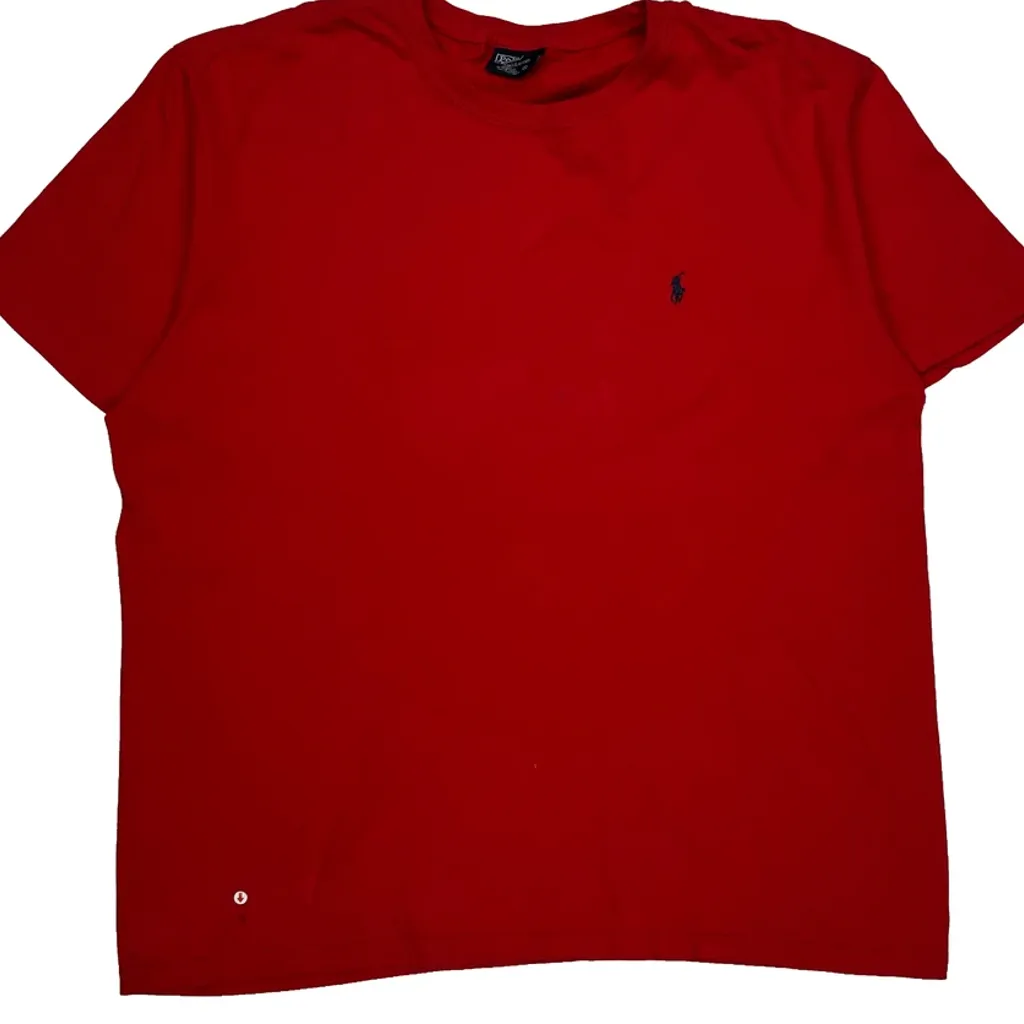 Polo By Ralph Lauren T-Shirt - XL Red Cotton - Image 5