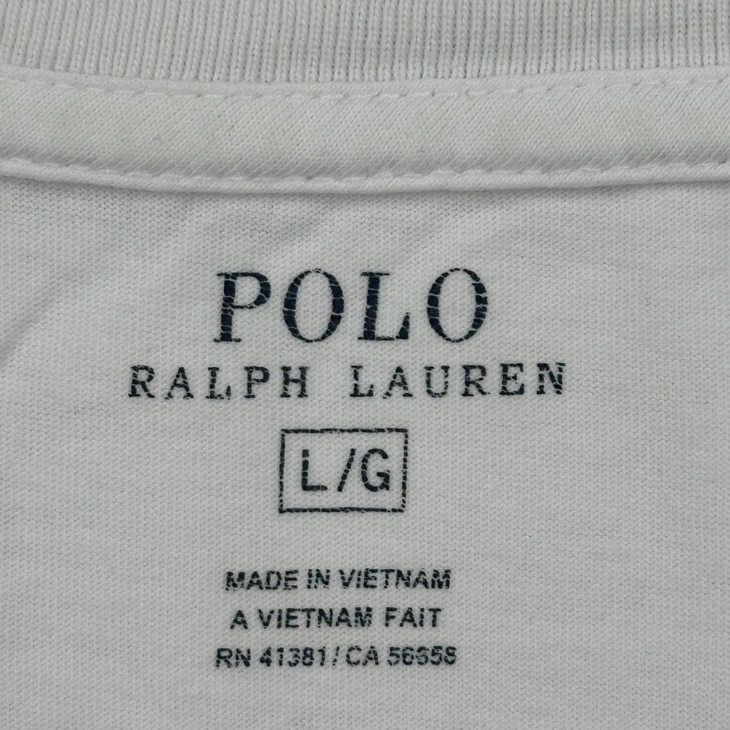 Polo By Ralph Lauren T-Shirt - Large White Cotton - Image 3