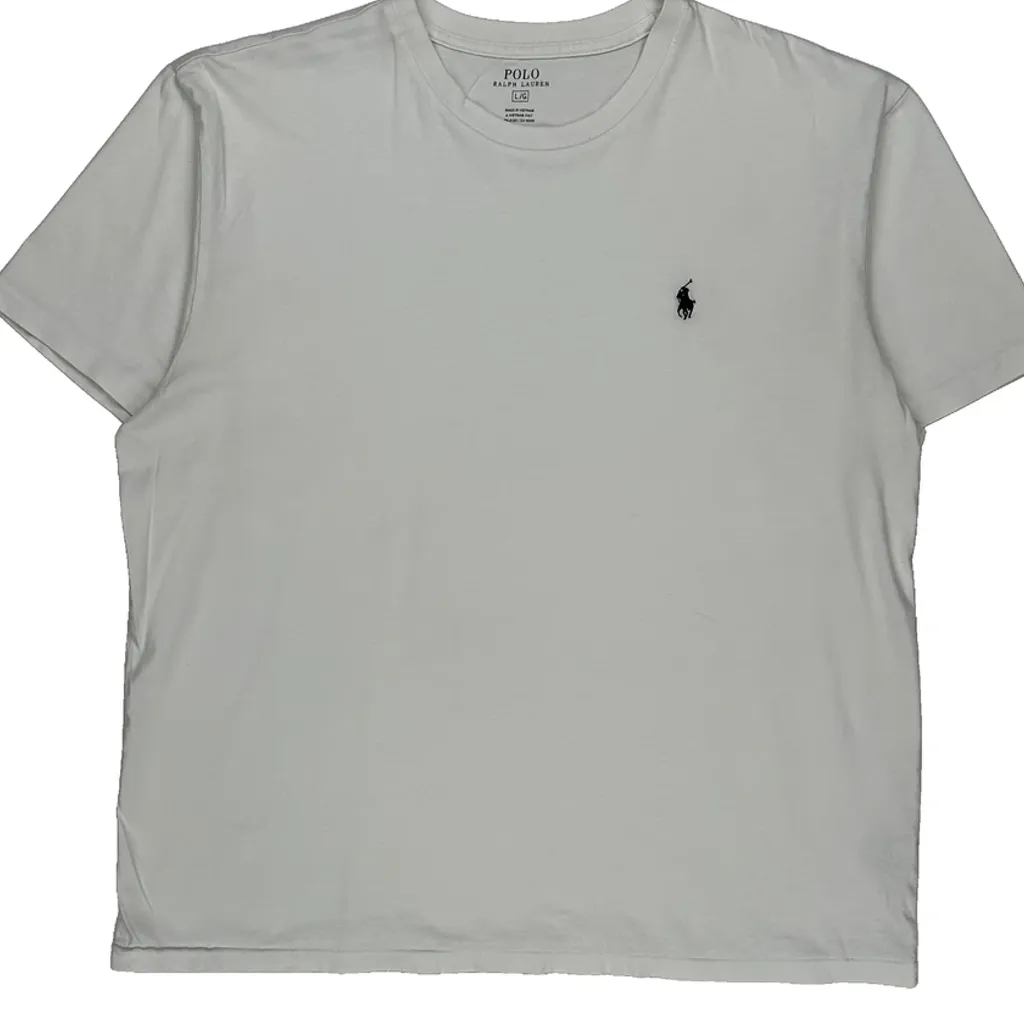 Polo By Ralph Lauren T-Shirt - Large White Cotton - Image 4