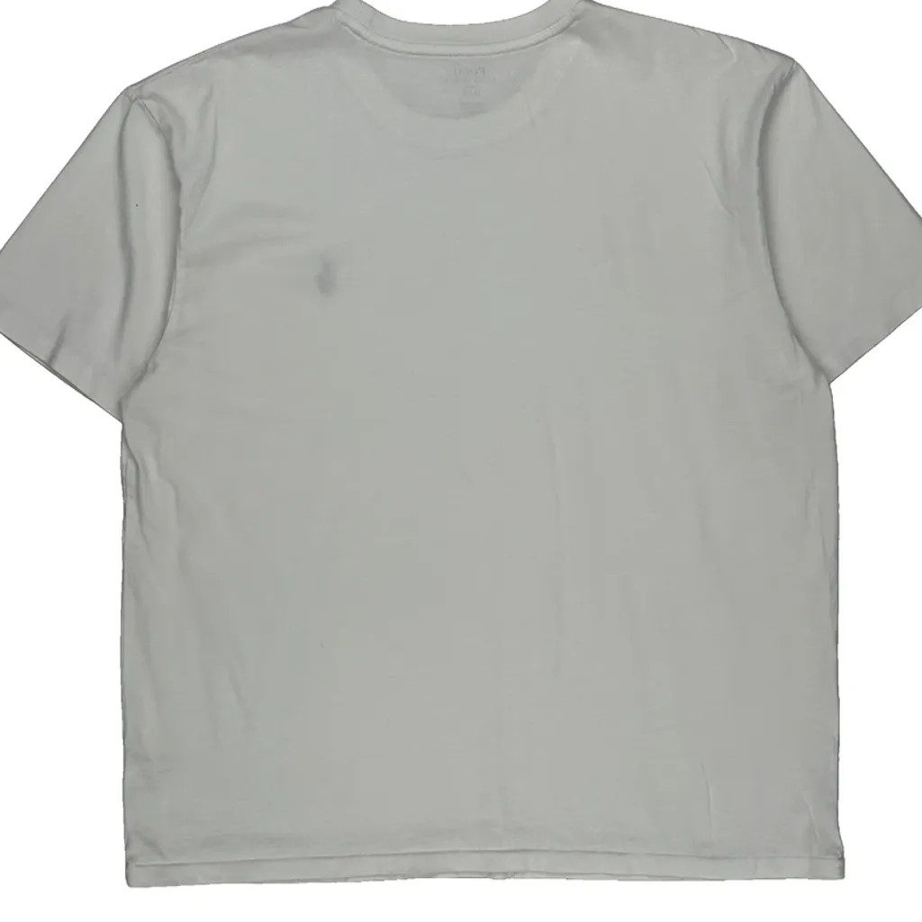 Polo By Ralph Lauren T-Shirt - Large White Cotton - Image 7