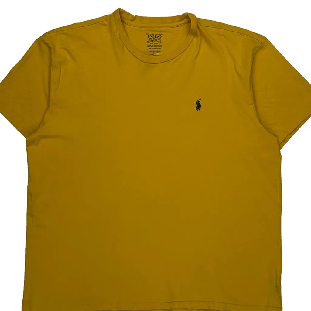 Polo By Ralph Lauren T-Shirt - Large Yellow Cotton - Image 4