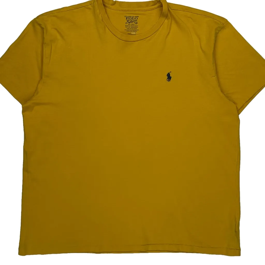 Polo By Ralph Lauren T-Shirt - Large Yellow Cotton - Image 5