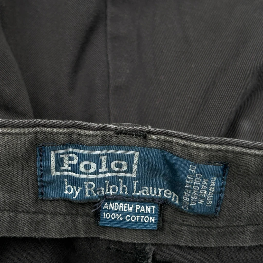 Polo By Ralph Lauren Trousers - 34W 31L Black Cotton - Image 6