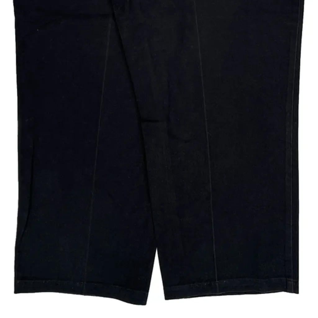 Polo By Ralph Lauren Pleated Trousers - 36W 28L Black Cotton - Image 7