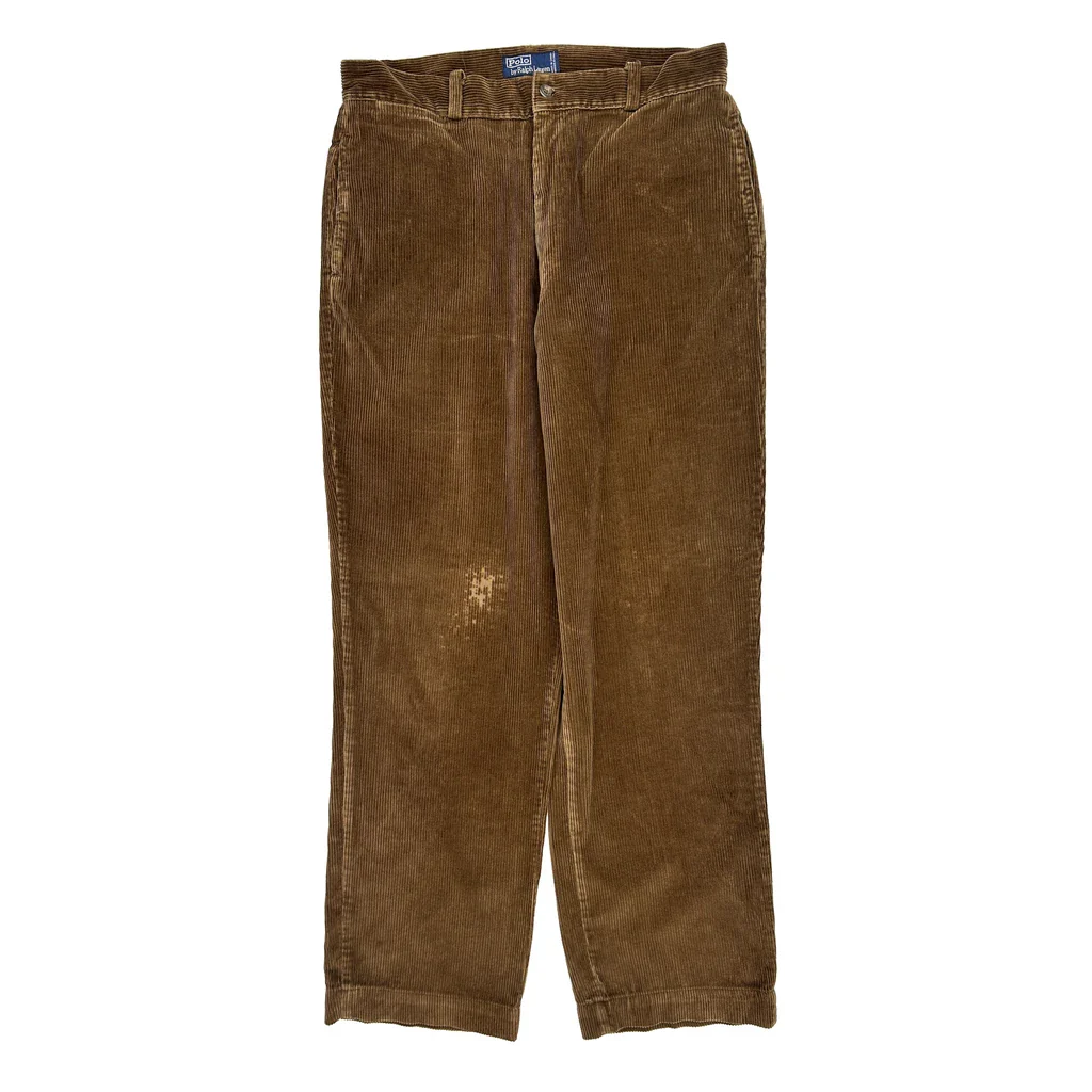 Polo By Ralph Lauren Trousers - 32W 31L Brown Corduroy - Image 2