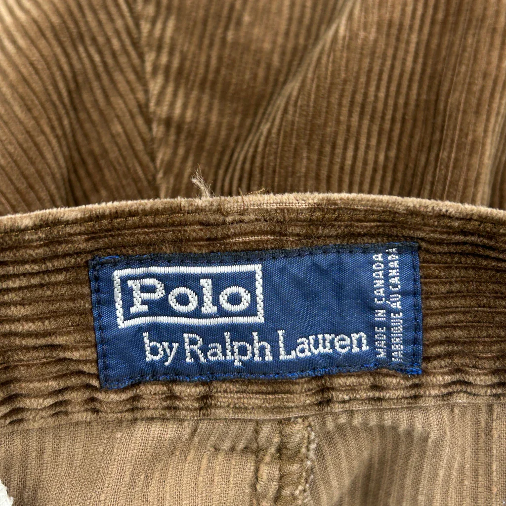 Polo By Ralph Lauren Trousers - 32W 31L Brown Corduroy - Image 6