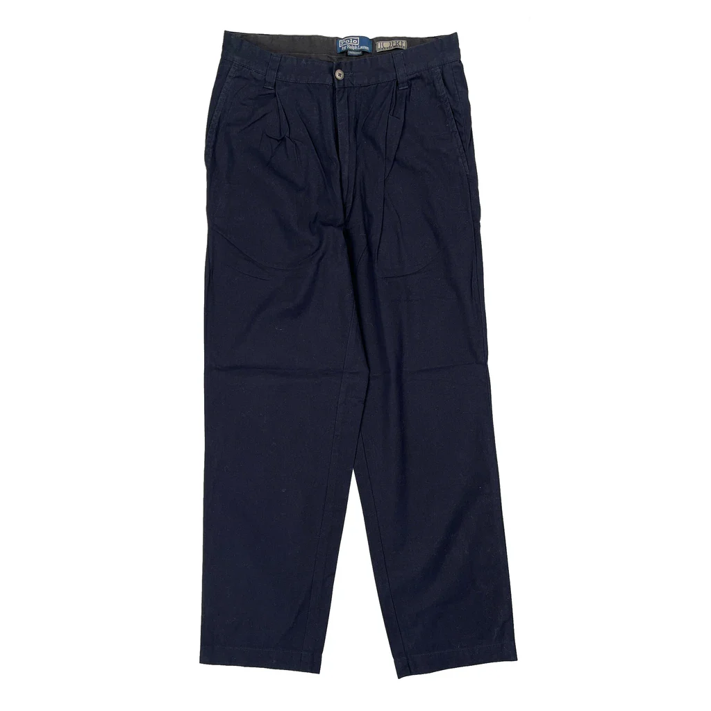 Polo By Ralph Lauren Trousers - 36W 31L Navy Cotton - Image 2