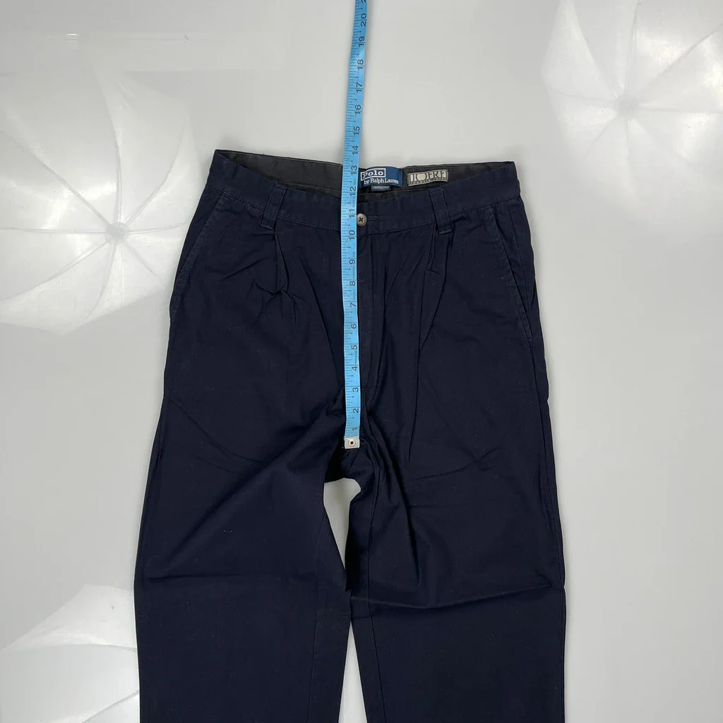 Polo By Ralph Lauren Trousers - 36W 31L Navy Cotton - Image 4