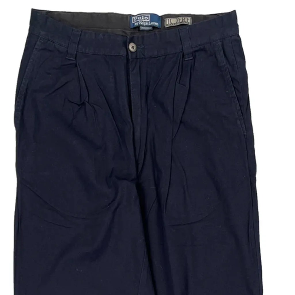 Polo By Ralph Lauren Trousers - 36W 31L Navy Cotton - Image 9