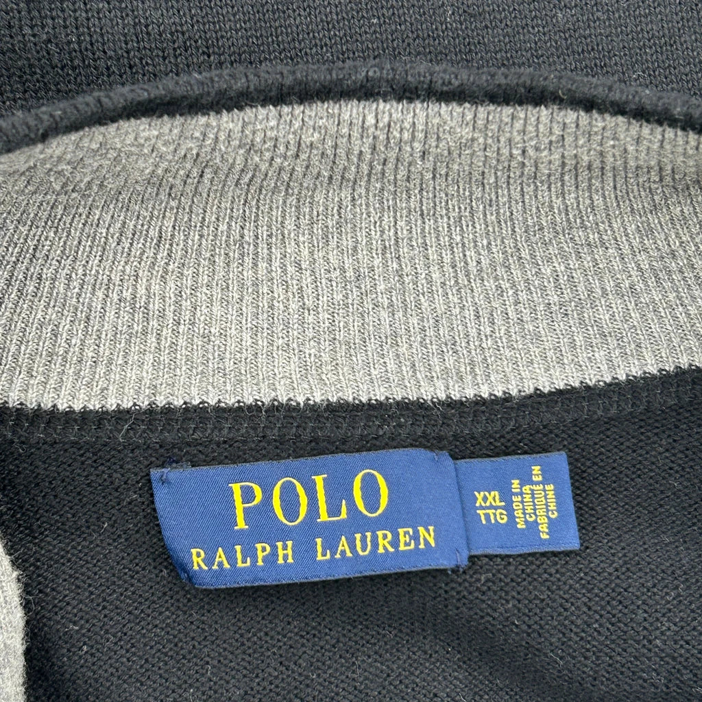 Polo By Ralph Lauren Zip Up - 2XL Black Cotton - Image 3