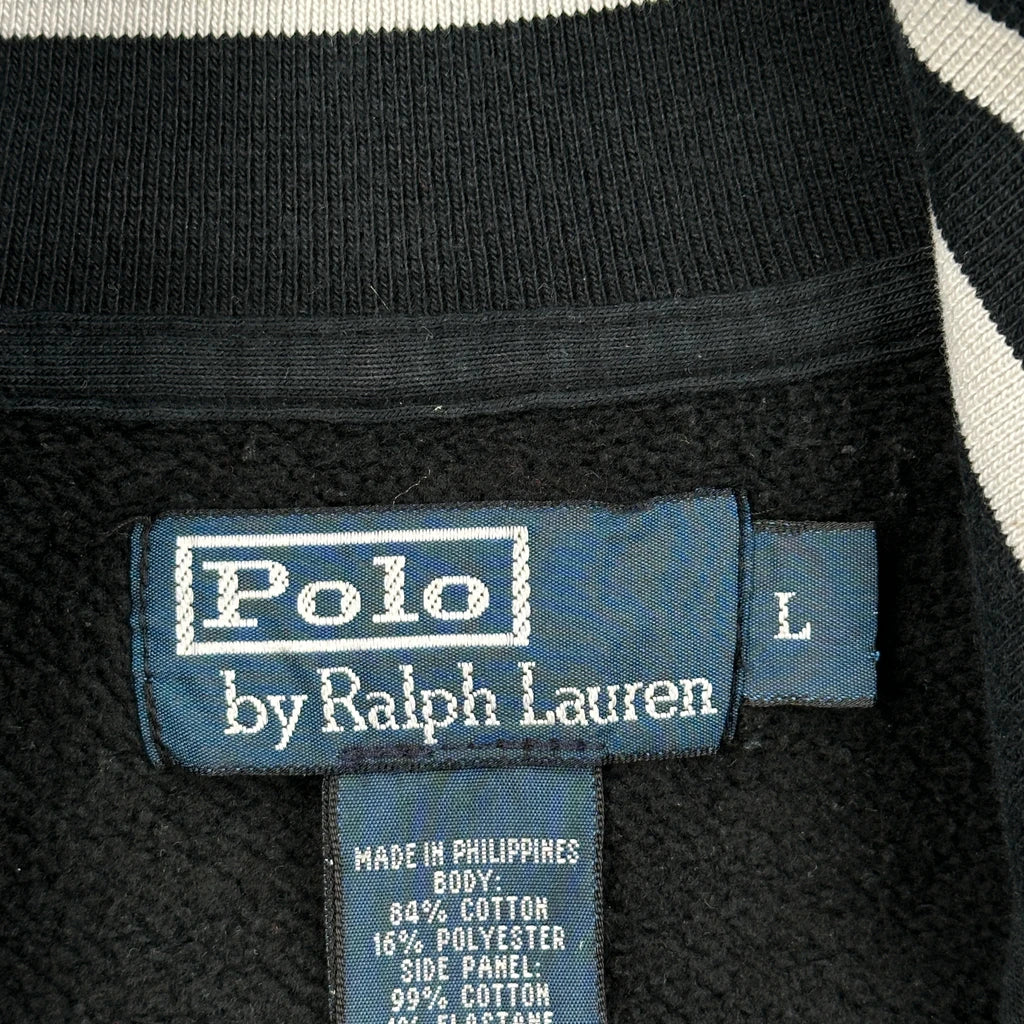 Polo By Ralph Lauren Zip Up - Large Navy Cotton - Image 3