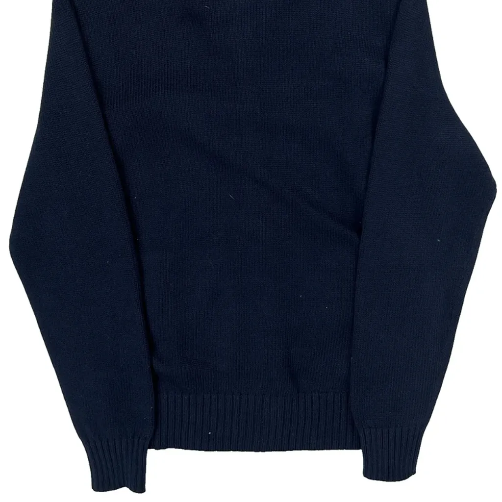 Polo By Ralph Lauren Zip Up - Medium Navy Cotton - Image 6