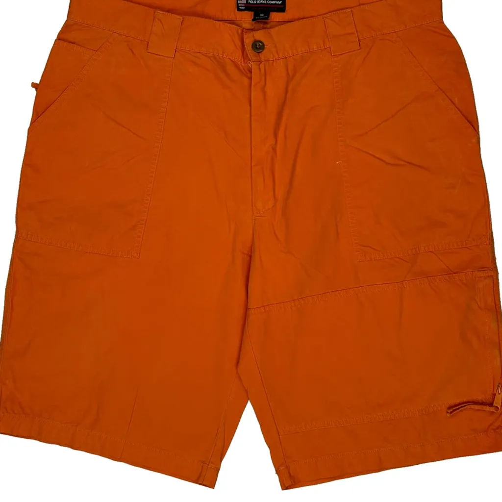 Polo Jeans Ralph Lauren Cargo Shorts - 38W 10L Orange Cotton - Image 10