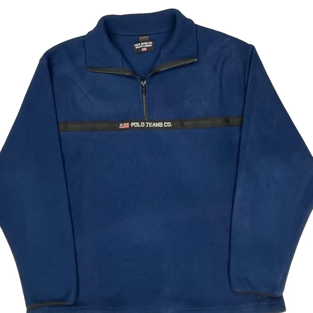 Polo Jeans Ralph Lauren Fleece - Large Blue Polyester - Image 5