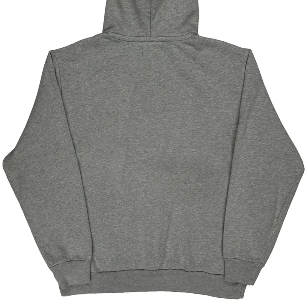 Polo Jeans Ralph Lauren Spellout Hoodie - Large Grey Cotton Blend - Image 7