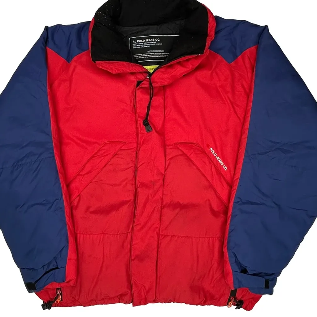 Polo Jeans Ralph Lauren Padded Jacket - XL Red Polyester - Image 4