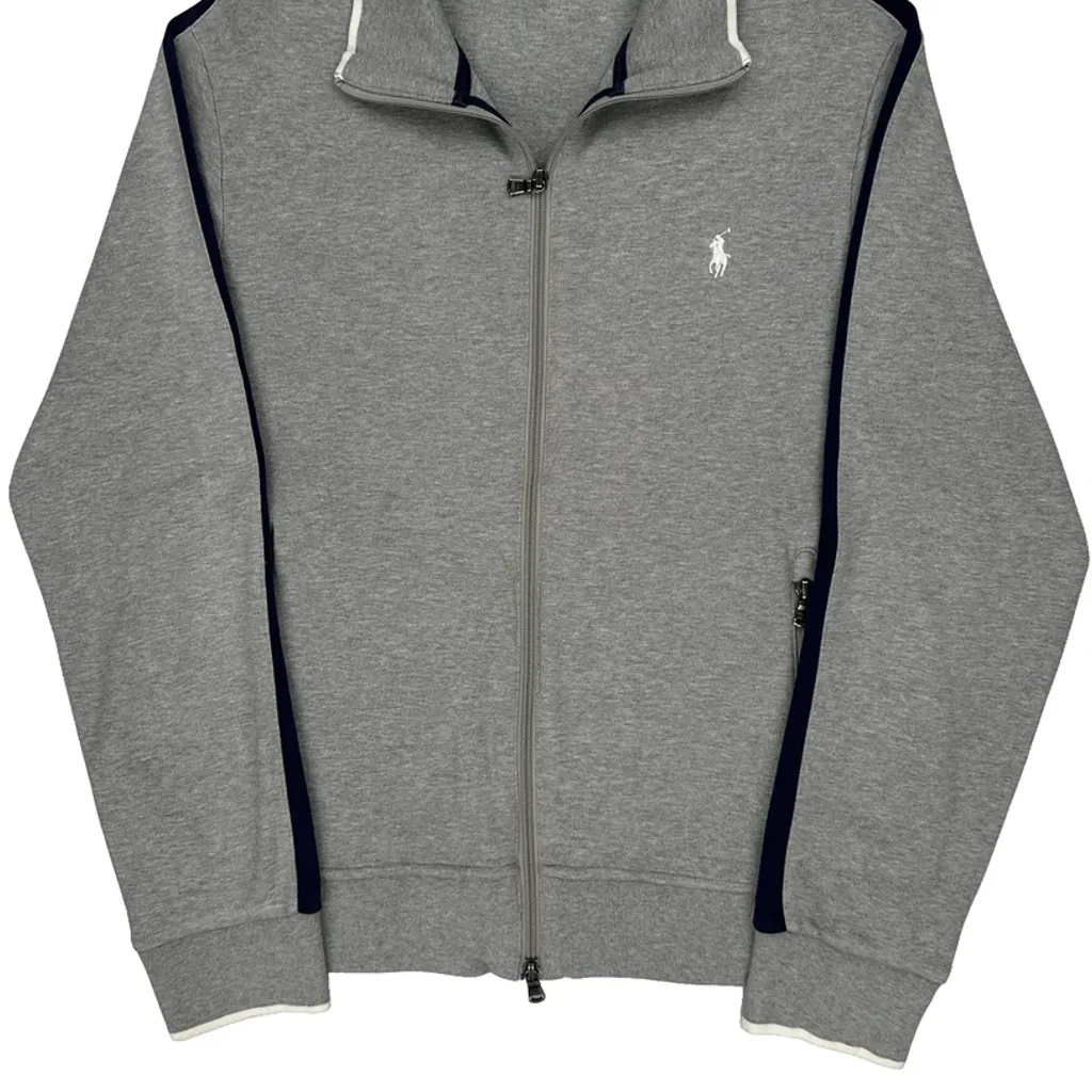 Polo Logo Polo By Ralph Lauren Track Jacket - No Size Grey Cotton Blend - Image 4