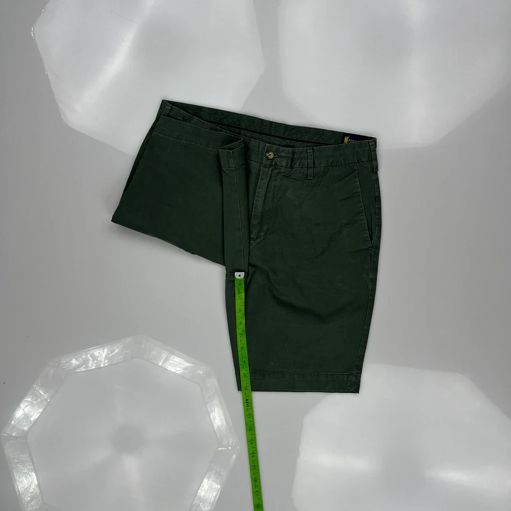 Polo Sport Chino Shorts - 32W 10L Green Cotton - Image 5