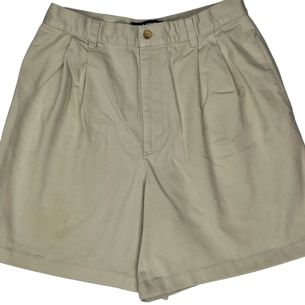 Polo Sport Pleated Chino Shorts - 27W UK 8 Beige Cotton - Image 10