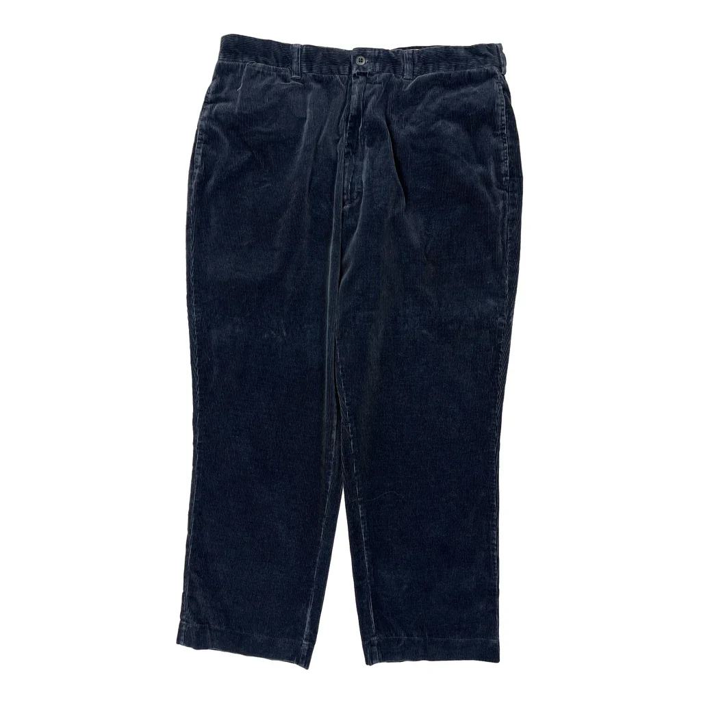 Polo Sport Cord Trousers - 36″ Waist Blue Cotton - Image 2